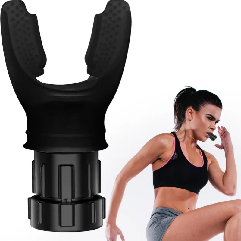 "Adjustable Silicone Breathing Trainer – Portable Fitness Device"