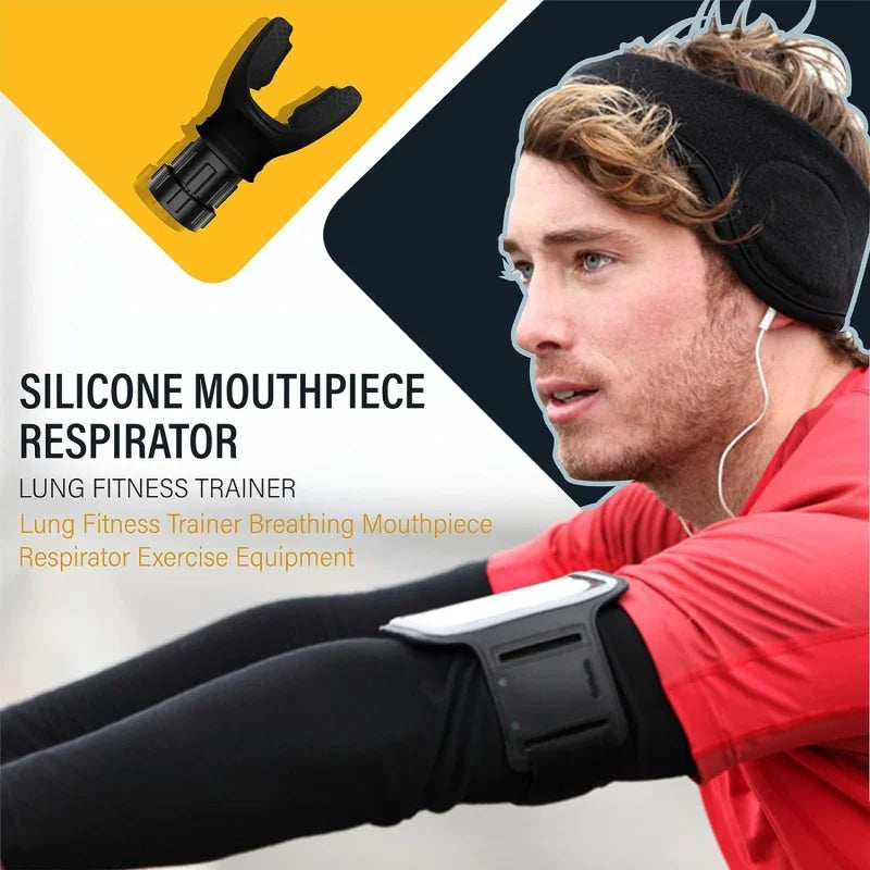 "Adjustable Silicone Breathing Trainer – Portable Fitness Device"