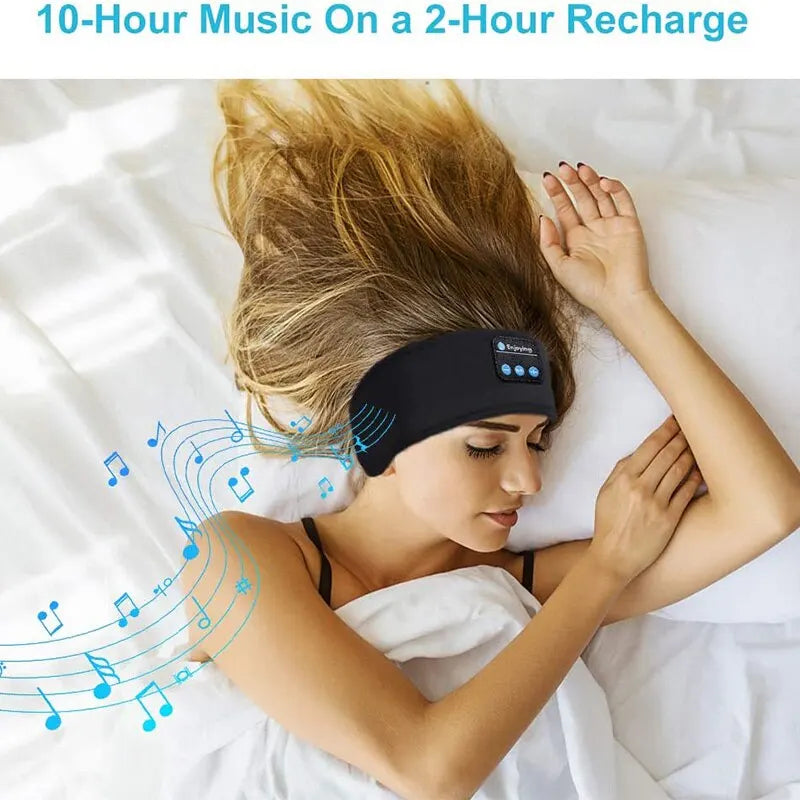 "Wireless Bluetooth Sports Sleep Headband Earphones"