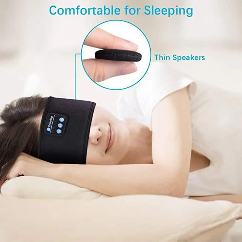 "Wireless Bluetooth Sports Sleep Headband Earphones"