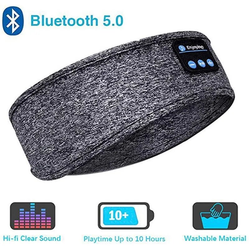 "Wireless Bluetooth Sports Sleep Headband Earphones"