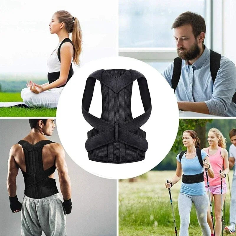"Adjustable Lumbar & Posture Corrector Vest – Back & Shoulder Support"
