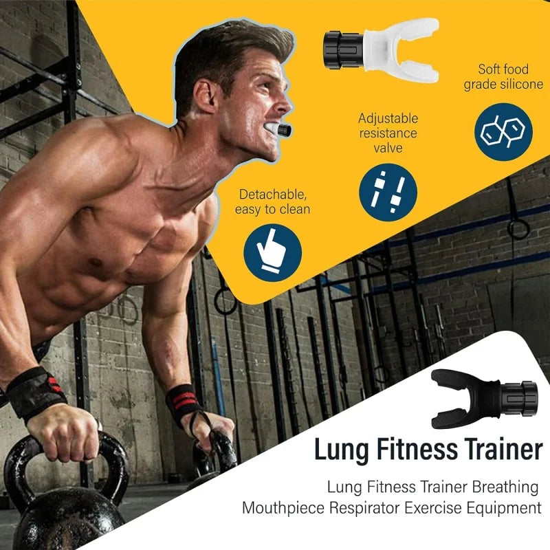"Adjustable Silicone Breathing Trainer – Portable Fitness Device"