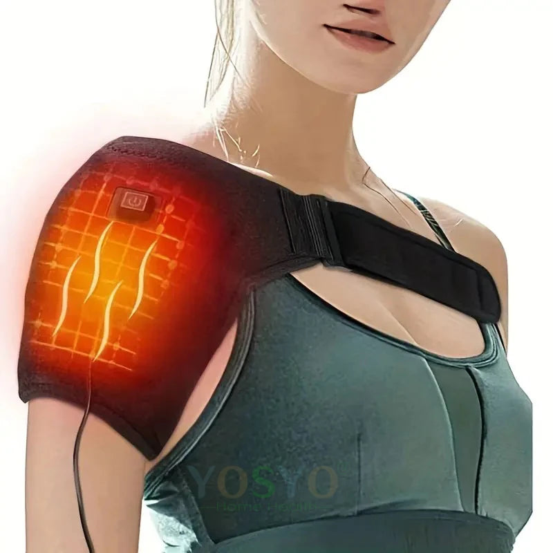 "Adjustable Heating Shoulder Support Belt – Dual-Sided Relaxation"