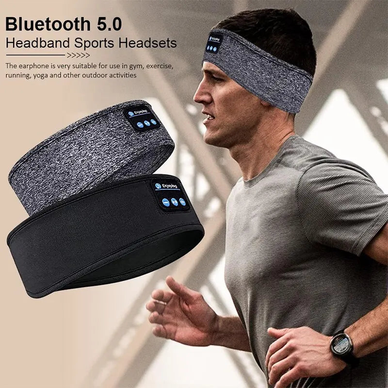 "Wireless Bluetooth Sports Sleep Headband Earphones"