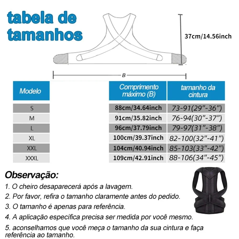 "Adjustable Lumbar & Posture Corrector Vest – Back & Shoulder Support"