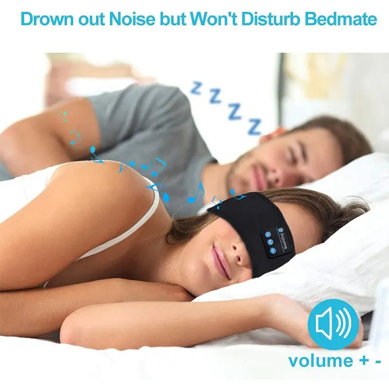 "Wireless Bluetooth Sports Sleep Headband Earphones"