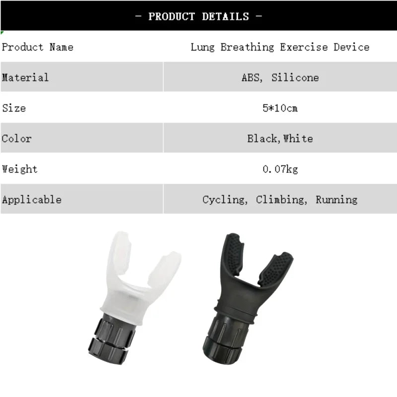 "Adjustable Silicone Breathing Trainer – Portable Fitness Device"