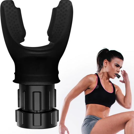 "Adjustable Silicone Breathing Trainer – Portable Fitness Device"