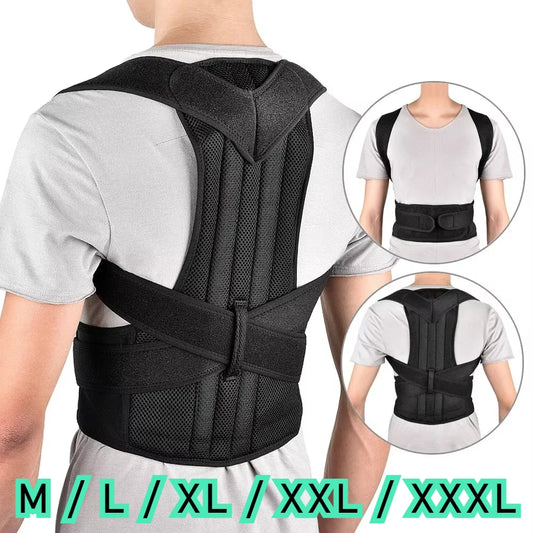 "Adjustable Lumbar & Posture Corrector Vest – Back & Shoulder Support"