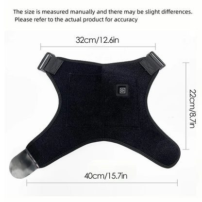"Adjustable Heating Shoulder Support Belt – Dual-Sided Relaxation"